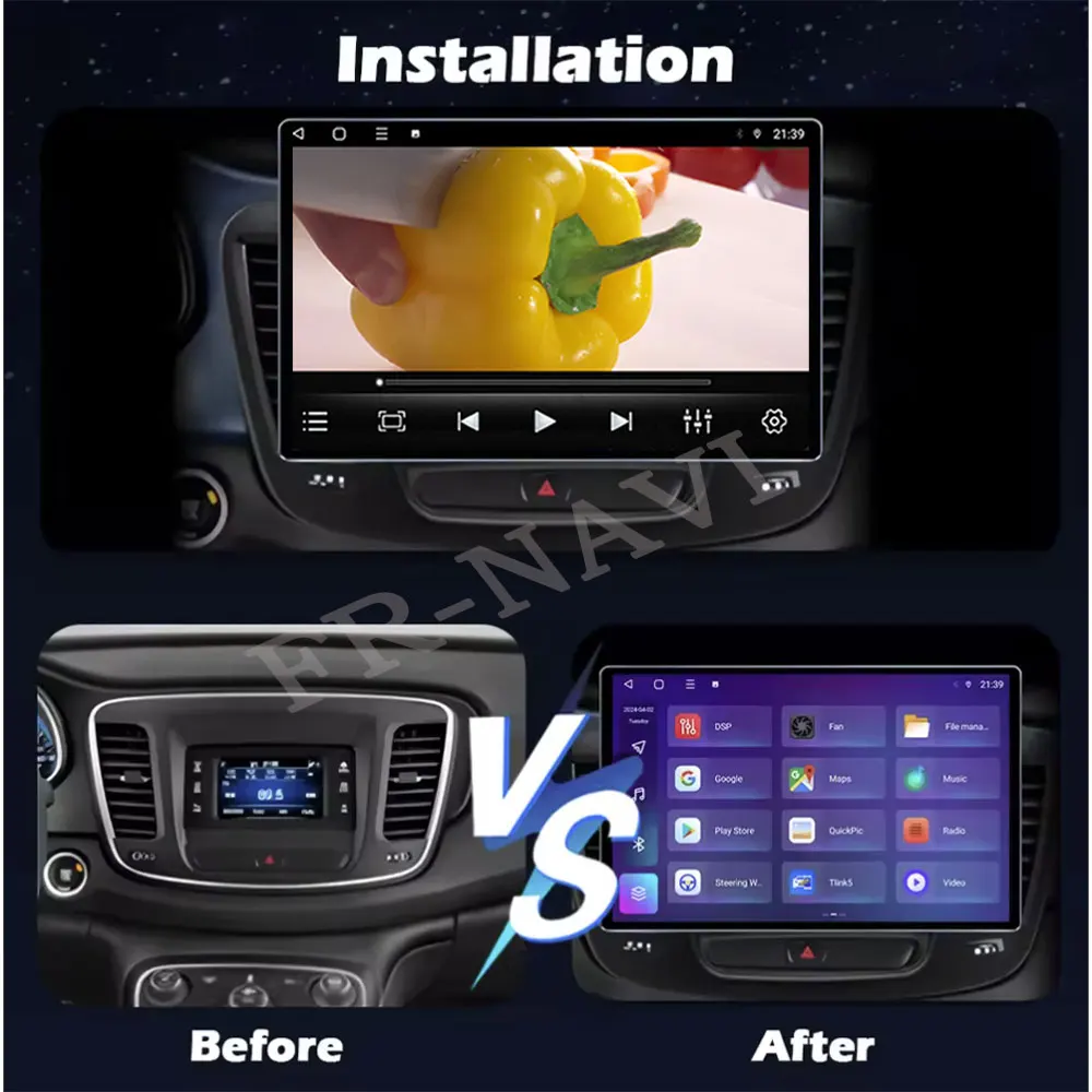 DSP For chrysler 200 200C 200S 2015-2019 Carplay Android 16 Auto 4G Car Radio Navigation GPS Video