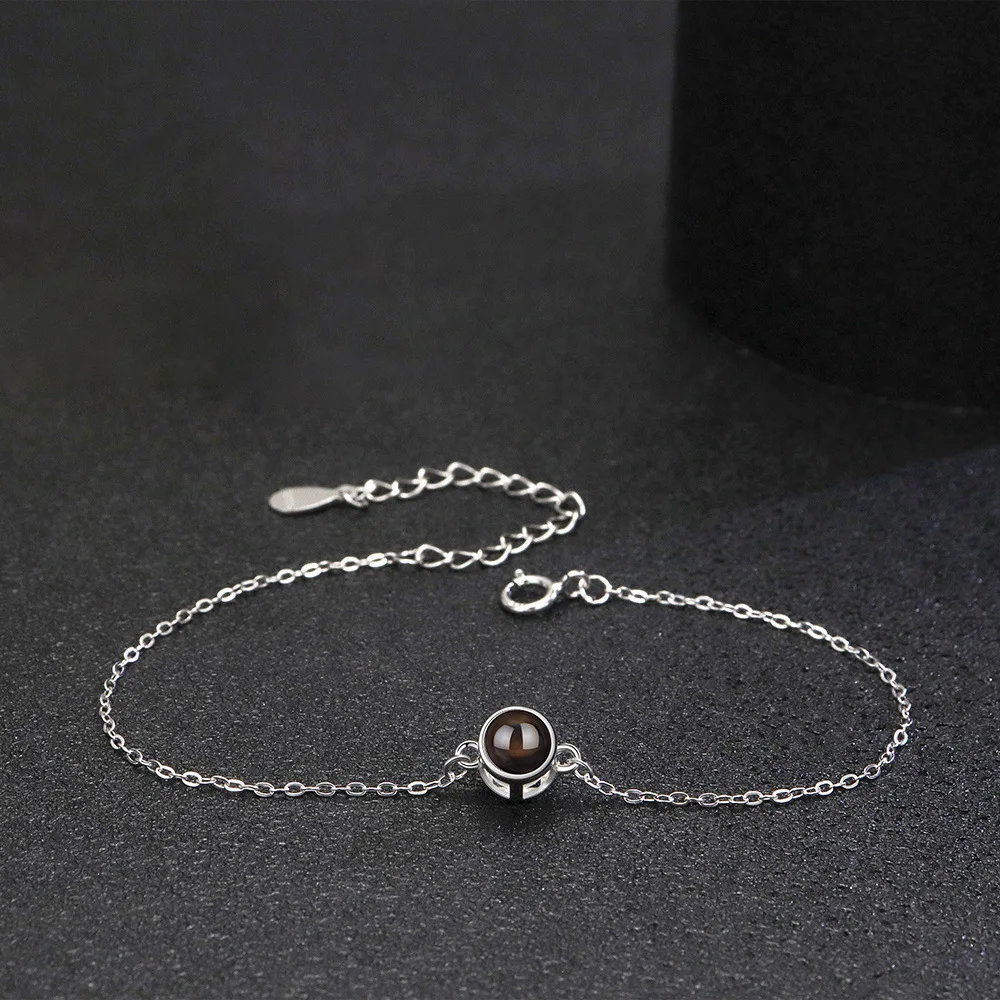 Custom Color Picture Projection Bracelets Stainless Steel Chain For Women Or Men Lover 2025 Valentine Birthday Romantic Gifts