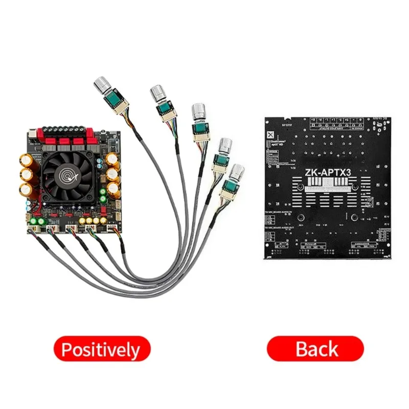 ZK-APTX3 TPA3255 2.1 Channel Bluetooth-compatible Amplifier Board 300W*2+600W Stereo Subwoofer Home Audio DIY Module