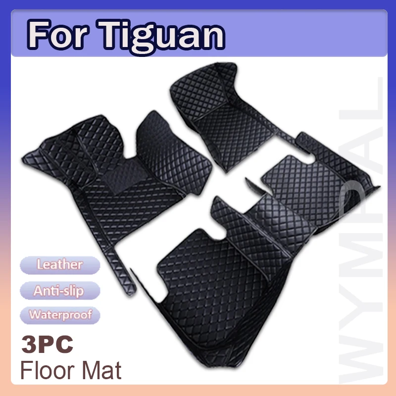 Car Floor Mats For Tiguan 2019 2018 2017 Carpets Custom Accessories Interior Waterproof Auto Parts Products For VW VW