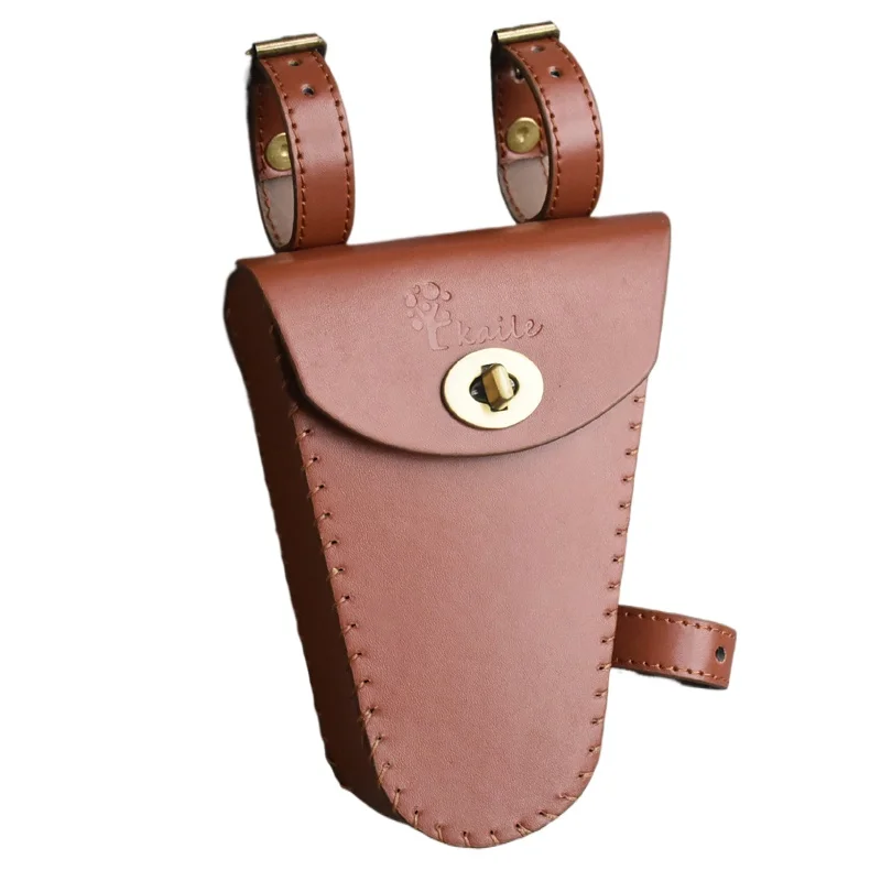 

Ретро велосипед с балковым треугольником, подвесная сумка, набор инструментов, сумка-балка, подвесная сумка, кожаная ностальгическая классическая сумка