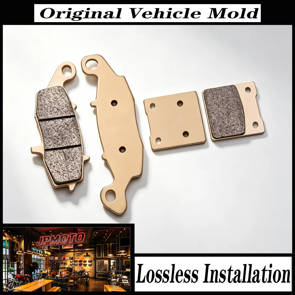 For Suzuki GSF250 GSF 250 GJ77 Bandit 1995-2000 Motorcycle Front Rear Disc Brake Pads Copper Sintered Gold Replacement Kit Set