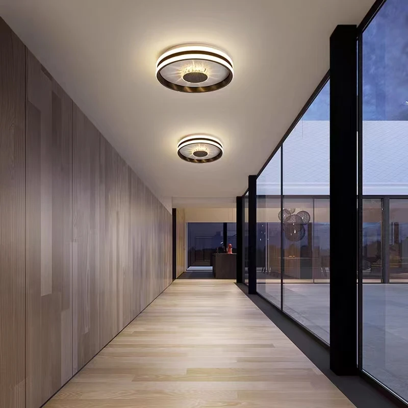 Moderna luz de teto LED para corredor, corredor, varanda, quarto, lâmpada de banheiro, luxuosa iluminação interior, decoração de casa, luzes