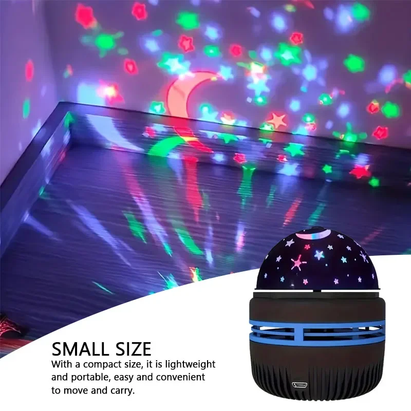 LED Star Galaxy Projector NightLights Starry Sky Projector Christmas Auto Rotating Lighting 5V USB Room Bedroom Home Decoration