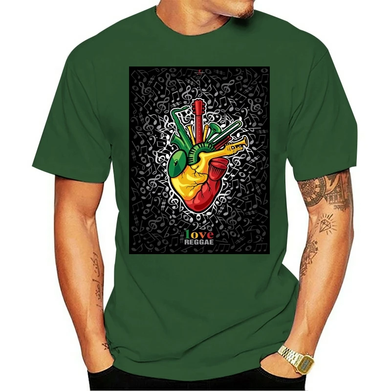 

Футболка I love Reggae music, футболка Rasta, футболка из Ямайки