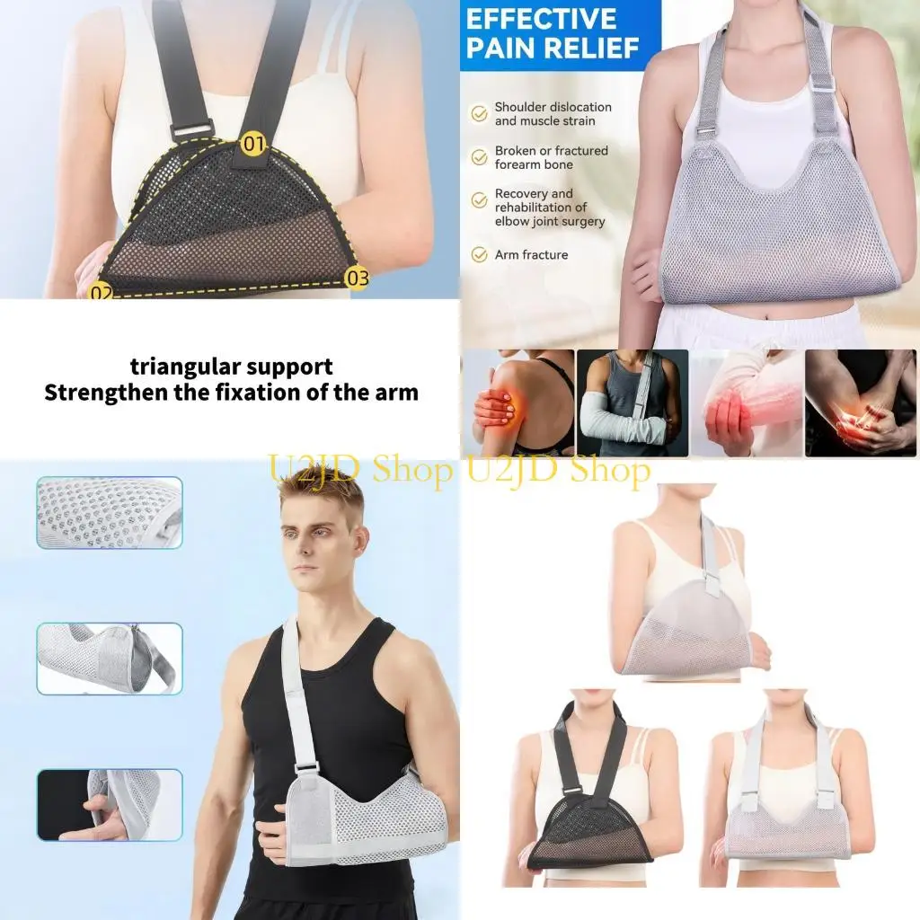 U2JD Adjustable Forearm Slings Brace For Wrist Shoulder Elbow Dislocation Support