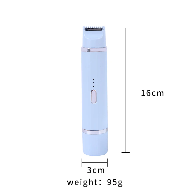 ماكينة إزالة الشعر وماكينة حلاقة 2 في 1 للنساء - جهاز إزالة الشعر الكهربائي اللاسلكي القابل لإعادة الشحن لكامل الجسم، العناية بالبشرة الحساسة وغير المؤلمة