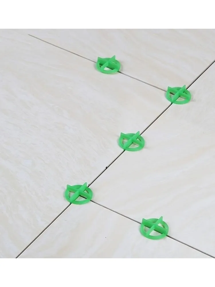 100Pcs Tile Spacers Cross Shaped 1.0-3.0mm Reusable Plastic Tile Leveling System Locator for Floor Wall Tile Laying Tool