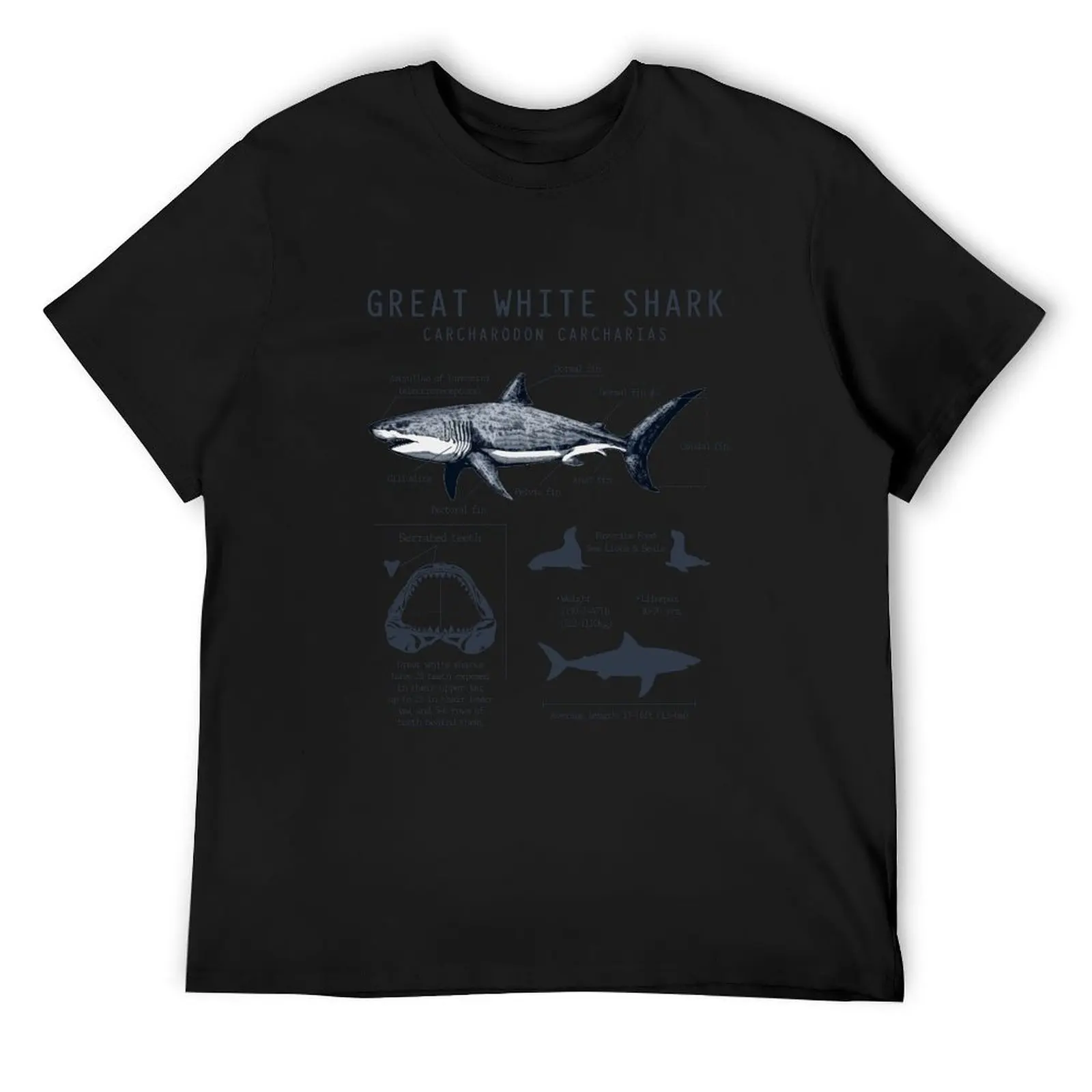 

Great White Shark Anatomy, Marine Biology Biologist T-Shirt hippie clothes man t shirt mens graphic t-shirts anime