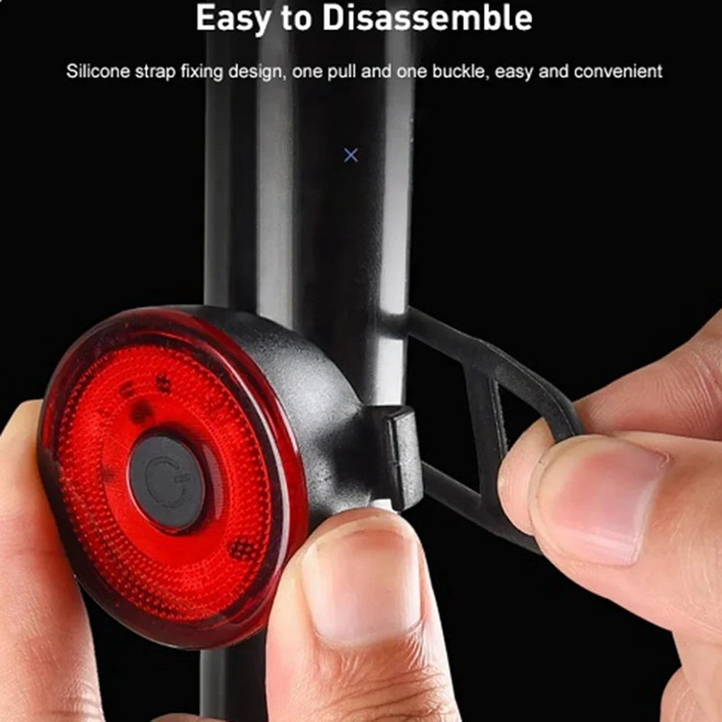

Bicycle Taillights Intelligent Sensor Brake Lights USB Charge Bike Light Cycling Lamp Bicycle Lighting LED Front Light