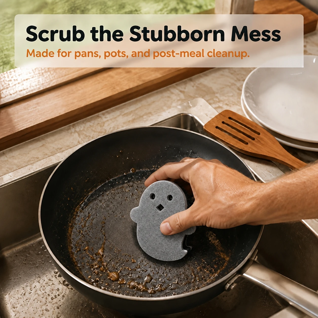 5pcs Multi-Purpose Ghost Cleaning Sponge Eraser Three-Layer Double-Sided Cleaning Eraser Suitable for Bathroom, Toilet,Kitchen