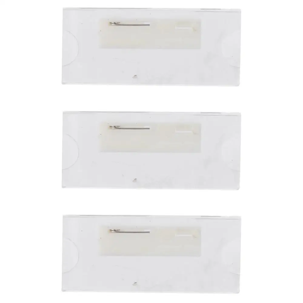 

30 Pcs with Pins Name Tags Blank Acrylic Clear Sign Display Holder Name Badges Office
