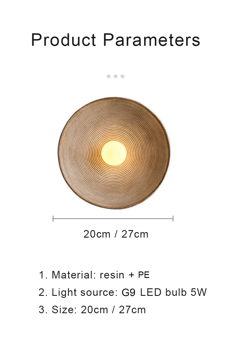 Nordic LED Wall Lamp Wabi-sabi Style Retro Wall Light Indoor Lighting Room Decor Sconces For Bedroom Bedside Hotel Corridor