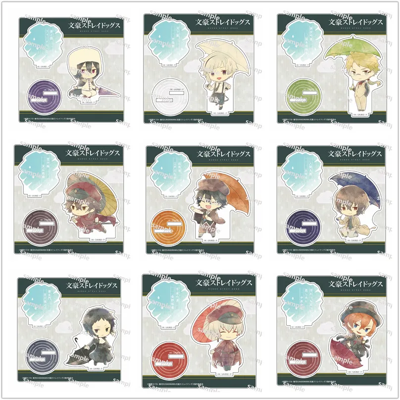 Game Ryunosuke Akutagawa Osamu Dazai Atsushi Nakajima Doppo Kunikida Acrylic Stand Doll Anime Mini Figure Model Cosplay Toy Gift