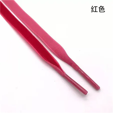 1 Pair Single-side Velvet Surface Shoelaces Width 1cm Length 80/100/120/160CM Red Black Sports Casual Shoes Laces