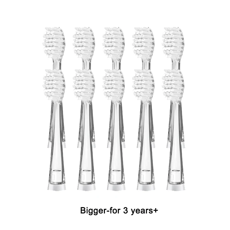 10PCS kinder Ersatz Zahnbürste Köpfe Weichen Borsten Austauschbare Bürstenköpfe Für Seago SG977/EK6/EK7/SG513 elektrische Zahnbürste