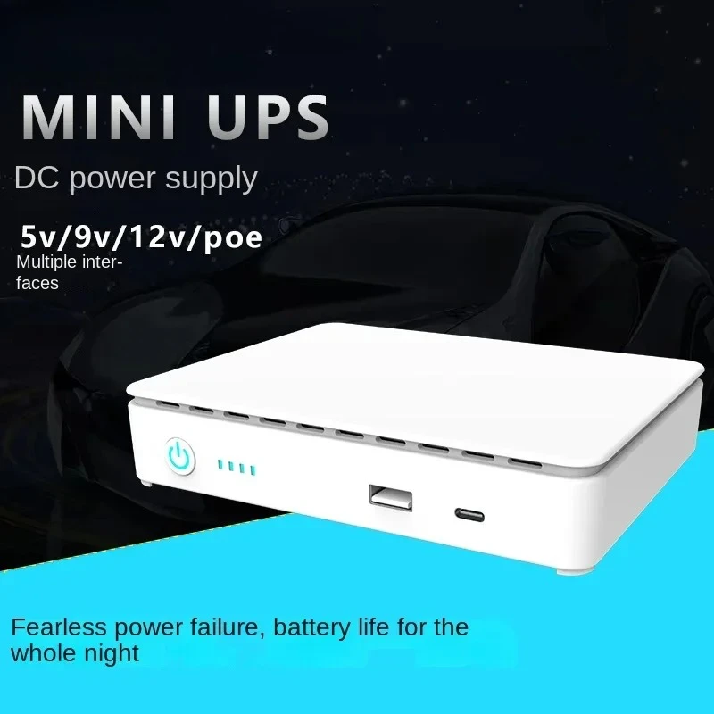 POE Mini UPS Backup Battery Power Supply 5V/9V/12V/15V/24V for Router Power Outage Failure Emergency