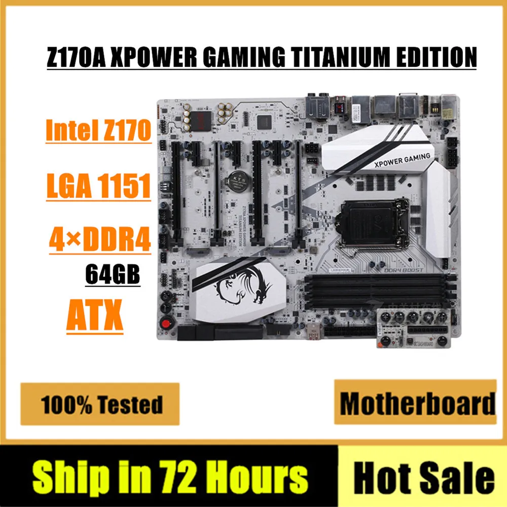 

For Z170A XPOWER GAMING TITANIUM EDITION Motherboard 64GB LGA 1151 DDR4 ATX Z170 Mainboard 100% Tested Fully Work