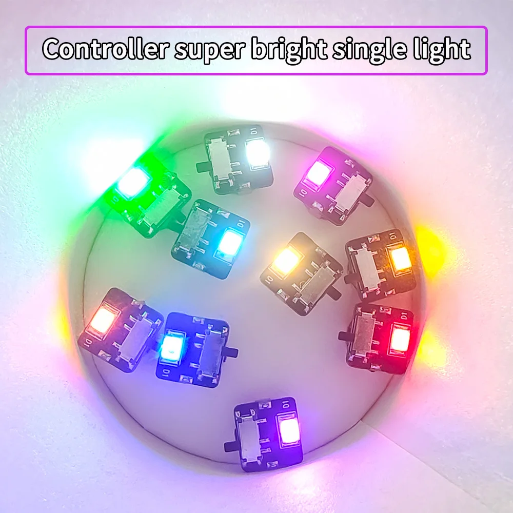3pcs Miniature Single Led Lamp Model Wireless Light Diy Model Making Toys for Robots/Airplane/Cars/Diorama with Batteries