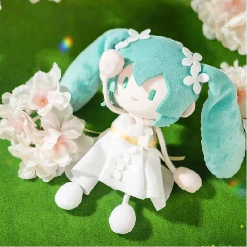 

Genuine New Hatsune Miku Magnetic Ant Style Plush Keychain Summer Flower Themed Stuffed Doll Pendant Anime Merchandise As Gifts