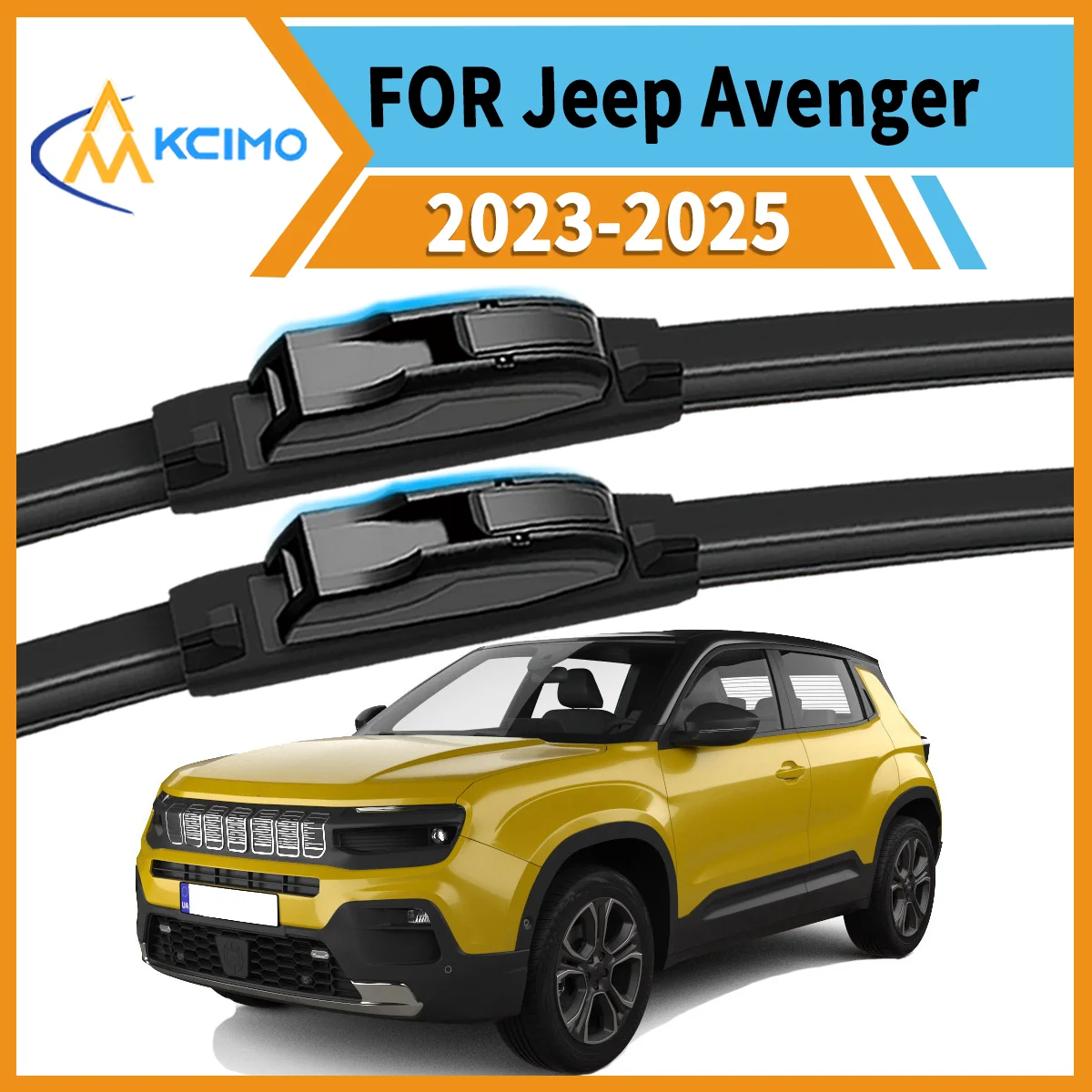 

Clear Vision Rain or Shine 2PCS Front Wiper Blades for Jeep Avenger 2023-2025 All-Weather Durability Safe Driving