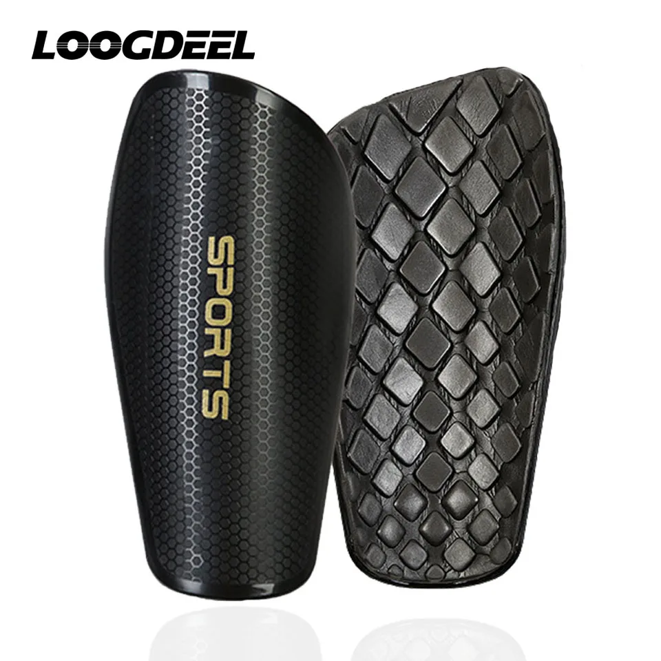 Loogdeel 1 Pair Men Soccer Shin Guards Breathable Footable Leg Guards Kids Leg Sleeves Outdoor Protection Gear for Sports