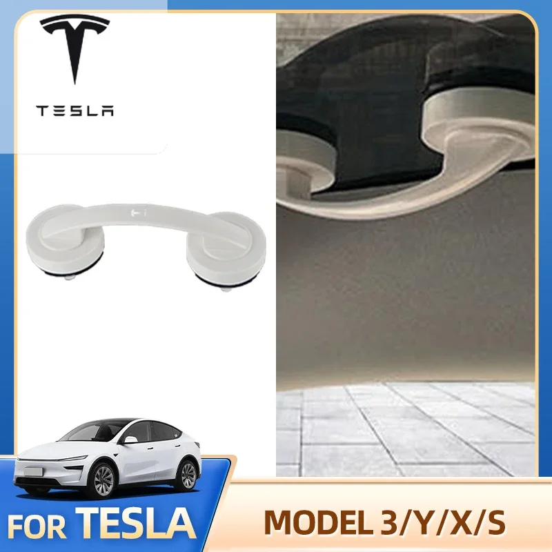 

Для Tesla Model 3 Model Y S X 2020-2025 Автомобильная ручка, защита на присоске, неперфорированный подлокотник на крышу, модификация автомобиля, наклейка на автомобиль