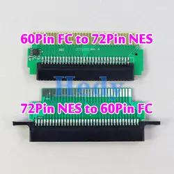 1PC For Famicom FC 60 Pin To NES 72 Pin FC Adapter Converter PCB With IC Chip Installed Game Card Adapter Board 72pin to 60pin