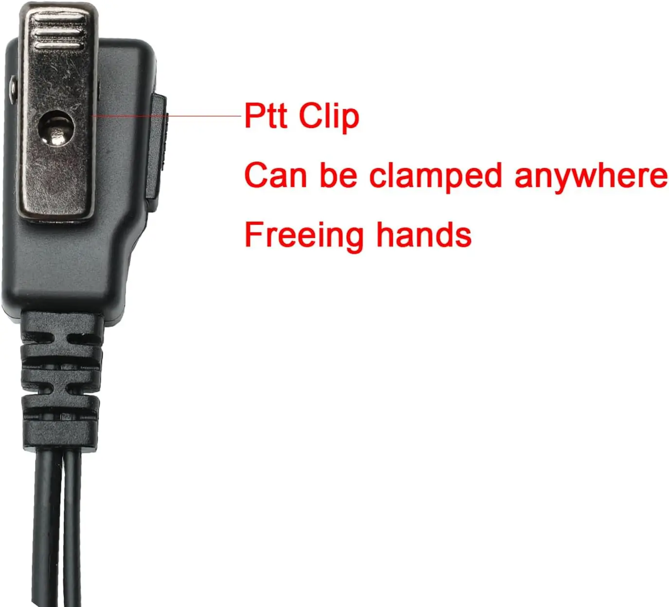 XPR7550e arpiece Headset with Mic PTT for Motorola XPR7350e APX8000 APX6000 Xpr7550e Walkie Talkie Black view 3