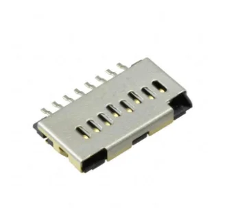 1Pcs/Lot  105162-0001 MOLEX 1.10mm Pitch microSD Card Header with Detect Pin, Height 1.45mm, Lead-Free, Gold (Au) Plated 0.76µm