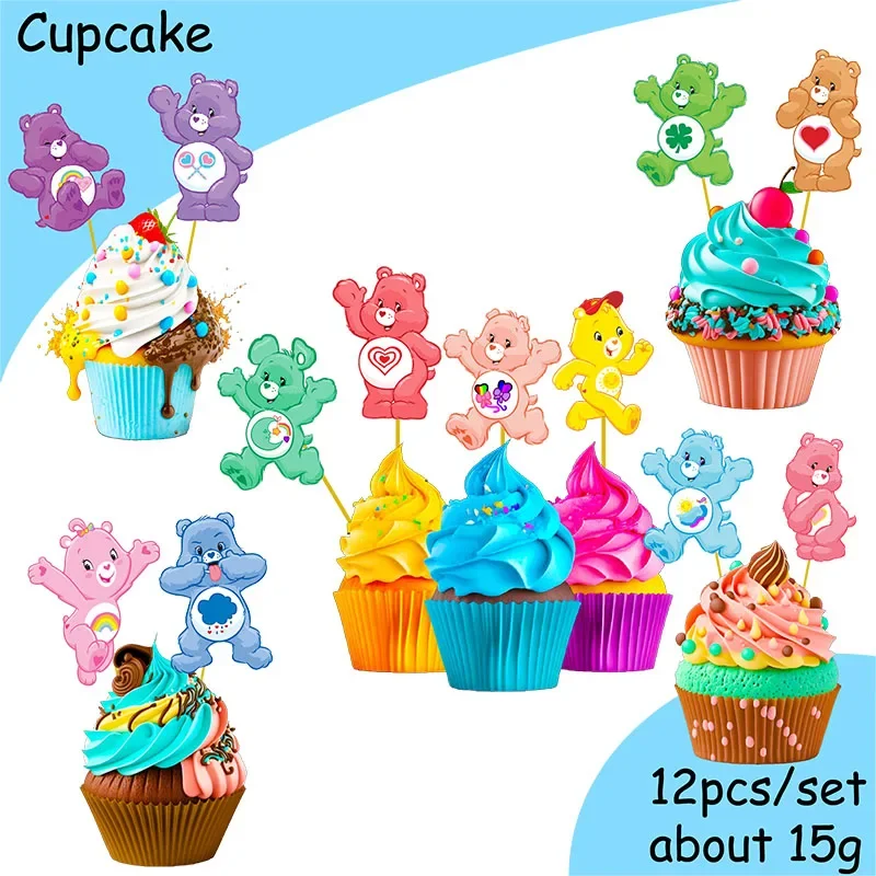 Care Bears  Theme gender reveal Party Decorations Set Cake Topper Latex Balloons Banner Princess Girl Party Supplies Decoration