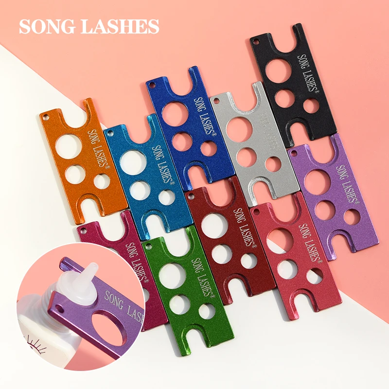 SONG LASHES Metal Bottle Opener for Lash Extension Supplies Colorful High Quality Fack Eyelash Extension Makeup Tools