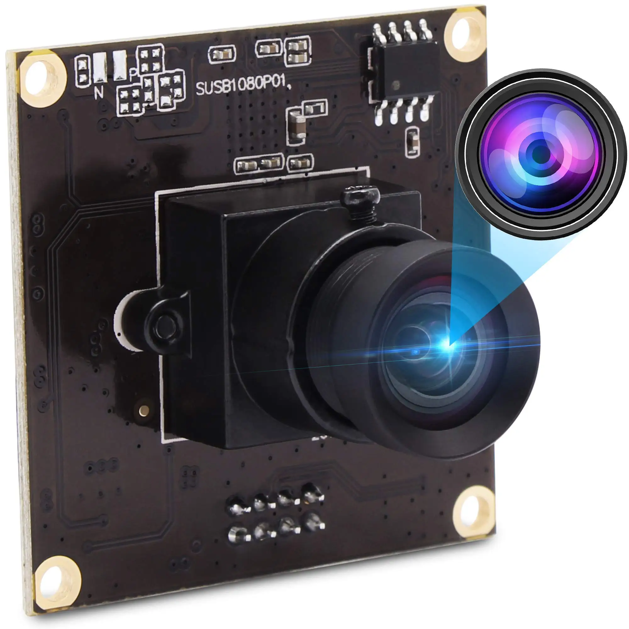 

ELP Camera Module 1080P USB Camera High Speed USB3.0 50fps Webcam for PC 100Degree No Distortion Lens Mini Industrial Web Camera