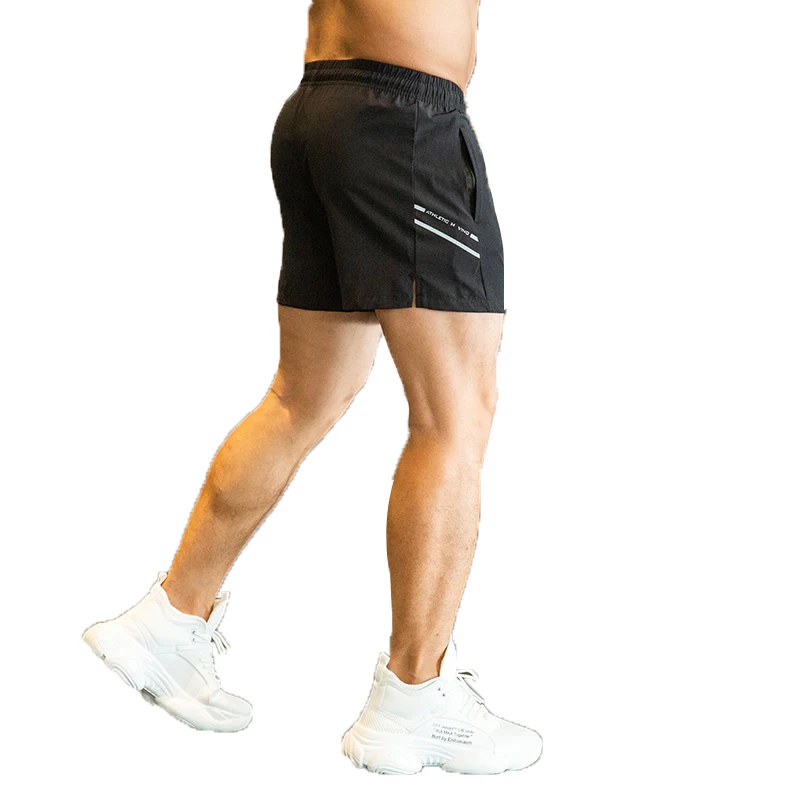 Summer Running Shorts Gym Fitness Workout Men Sport Short Tennis Basketball Soccer marathon Training hot pants zipper pocket