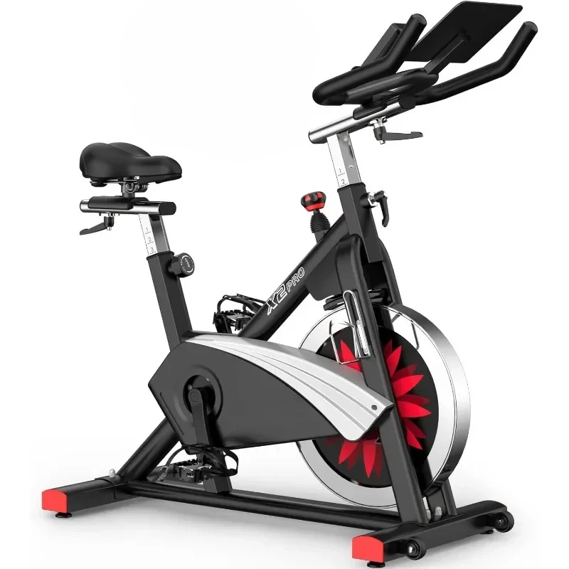 

Bluetooth Exercise Bike Stationary Indoor Cycling Bike with Readable 100 Levels Magnetic Resistance Plus Tablet Bracket