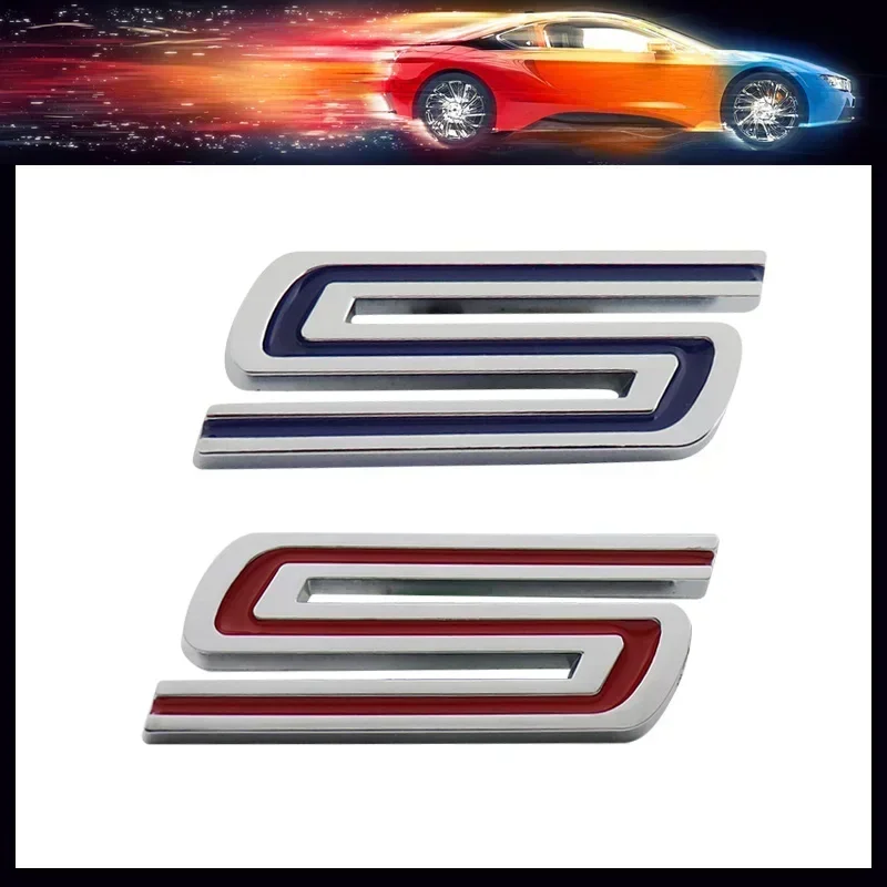 

3D Premium S car Fender trunk Rear Decal Emblem Badge Sticker For Sport Edition