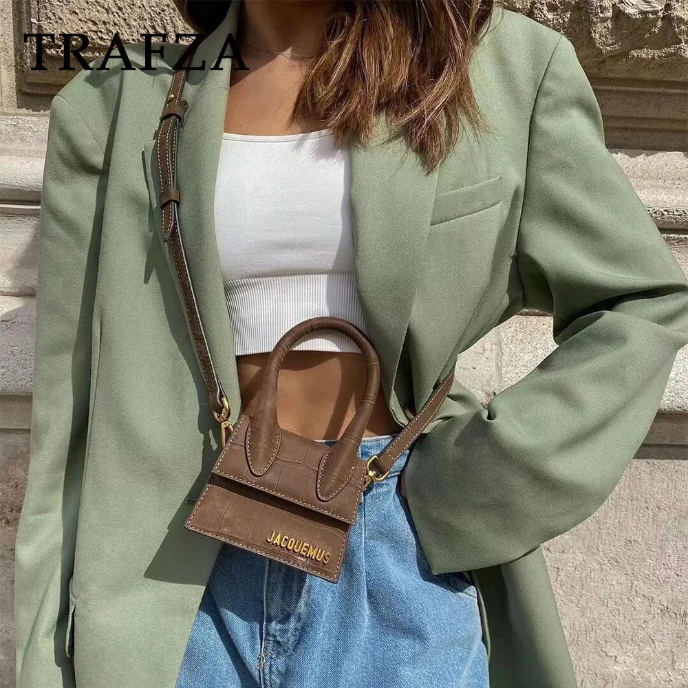 TRAFZA 2024 Spring Summer Office Lady Blazers Fashion Chic Casual Solid Single Button Elegant Oversized Shrug Women Blazers