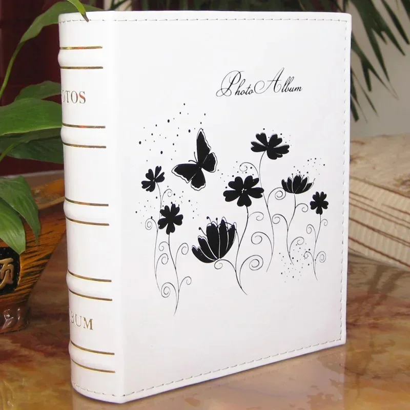 Large Capacity PU Leather Photo Album 4 inch 400 Photo Book Foto Albums Lover Baby, Wedding, Birthday Gift Family Memory Record