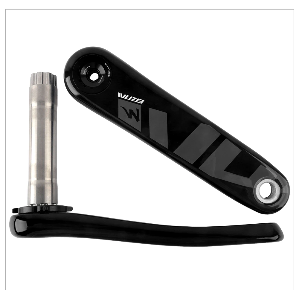 WUZEI 3/8 Bolt Direct Mount Carbon Fiber Mountain Bike Crank 8/9/10/11/12S Axle 24MM for SRAM XX1 X01 X1 GX Ultralight Crank