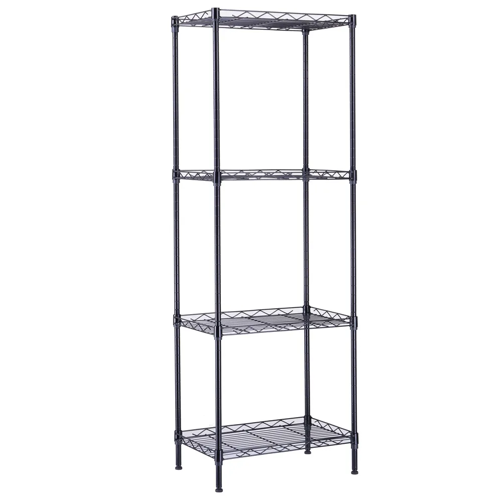 4th floor -45*30*126- Black carbon steel rack without pulley black  Storage Holders & Racks