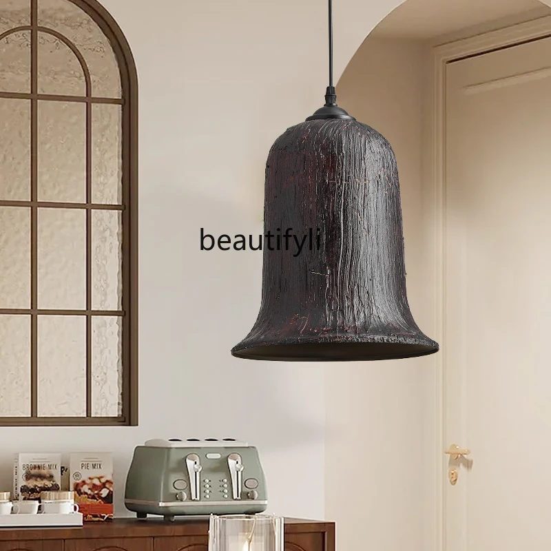 American Retro Industrial Style Chandelier Dining-Room Lamp Iron Painting Lampshade Artistic Living Room Bookcase Side Lamp