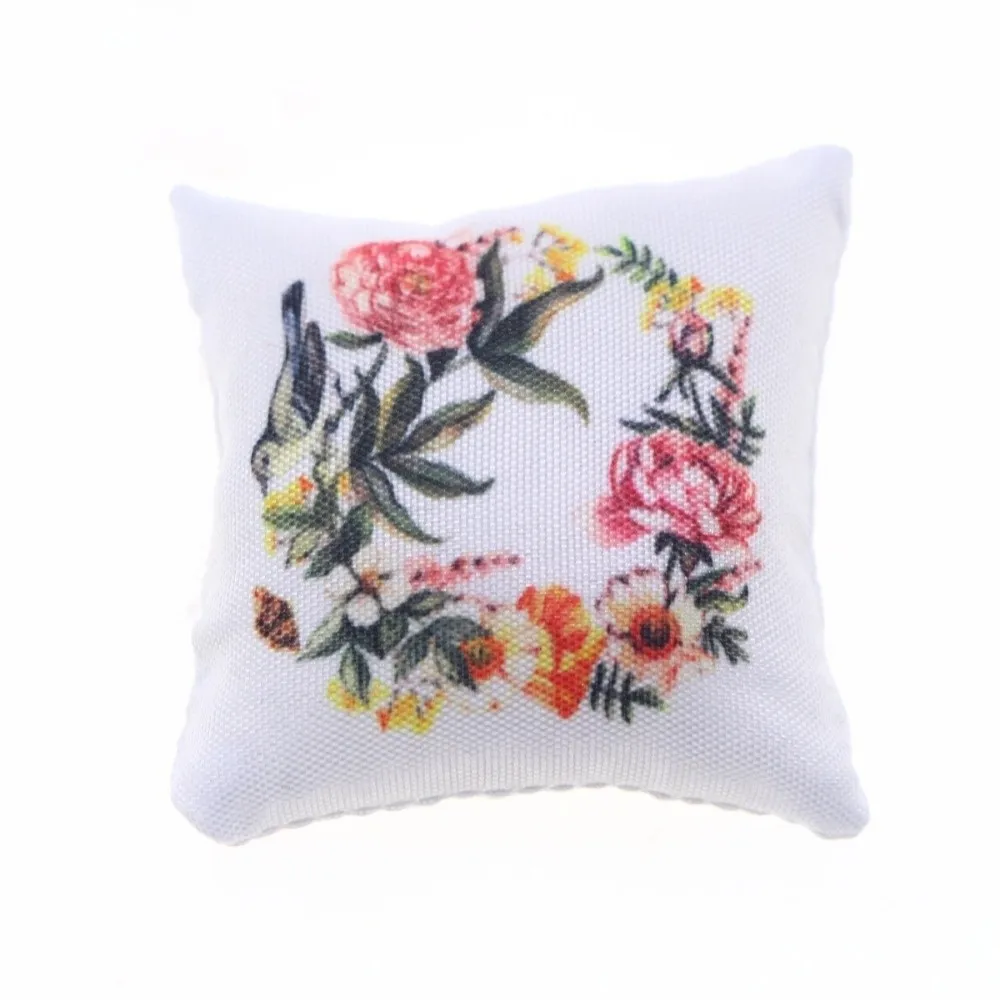 Spring Theme Dollhouse Miniature Easter Cushion Realistic Scenes Easter Theme Miniature Bedroom Scene Sofa Decoration