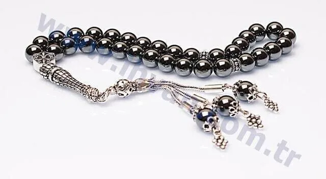 IQRAH Hematite Stone Rosary (925 carat Silver)