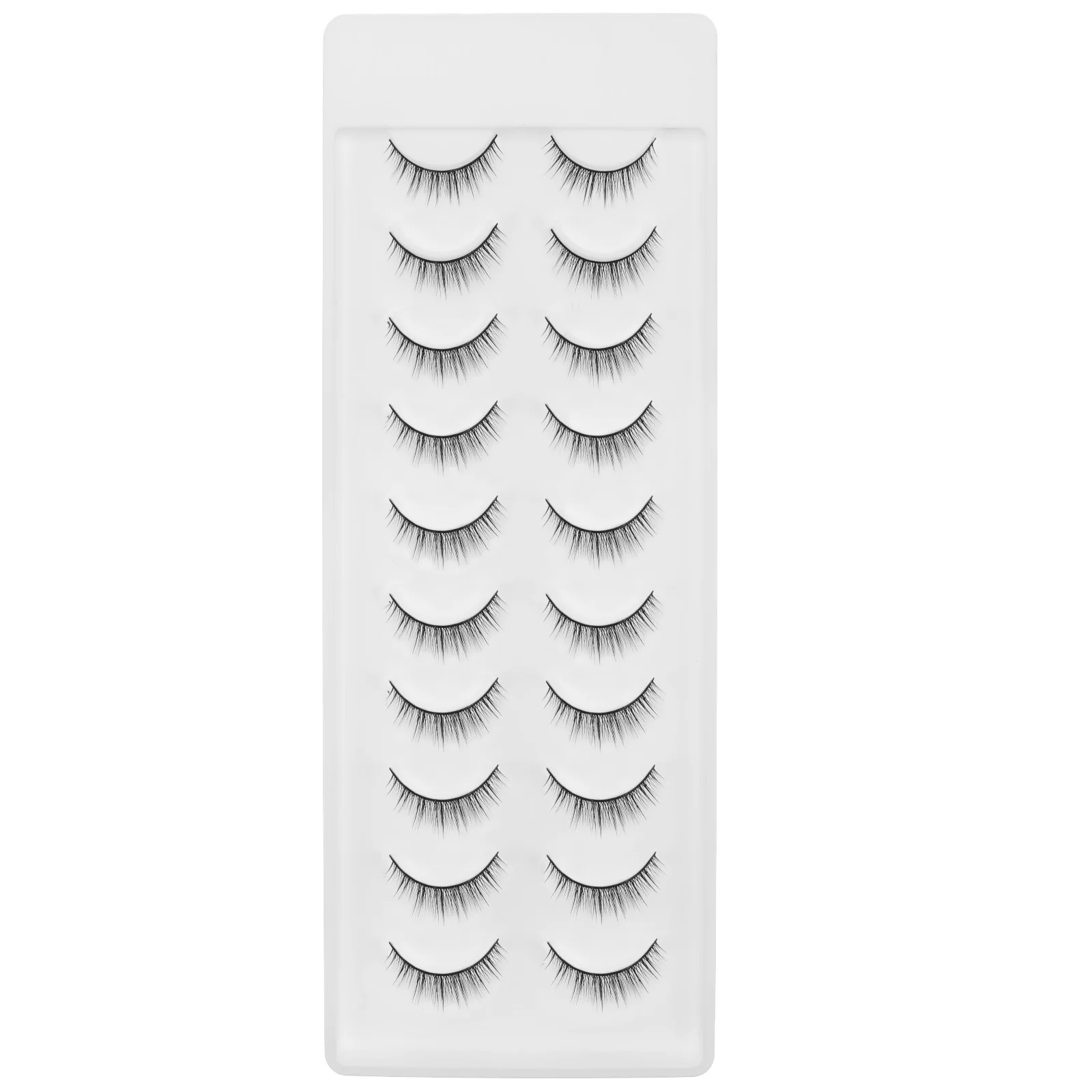 10 أزواج من الرموش الصناعية الطبيعية القصيرة الرموش الصناعية للنساء اكسسوارات ماكياج الرموش الصناعية رموش اصطناعية