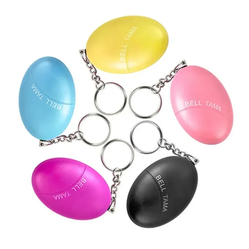 Self-defense siren 120dB egg-shaped girl women security protection alarm personal safety scream big keychain emergency alarm