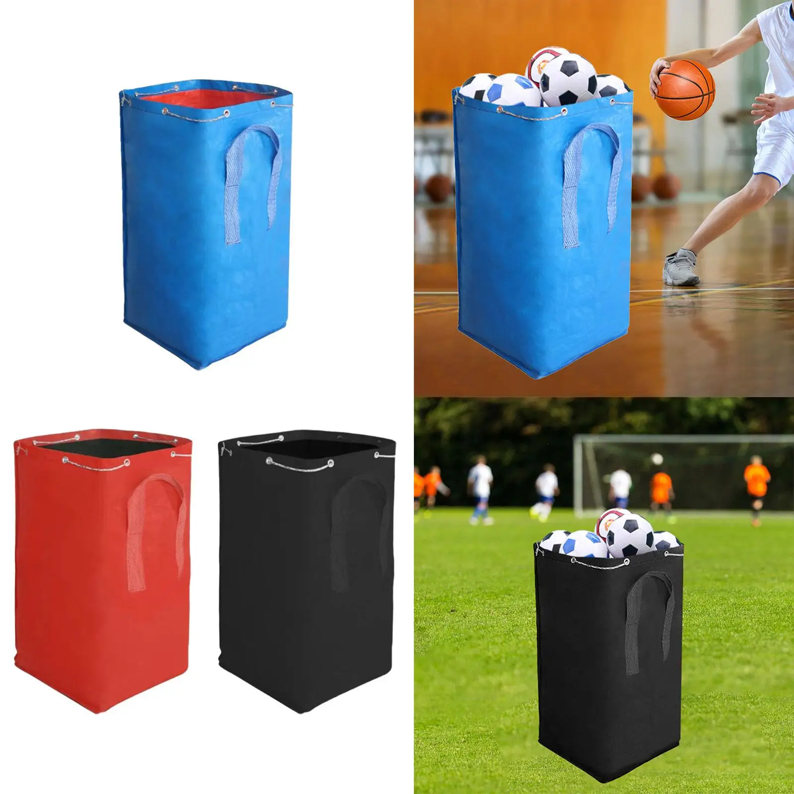 

Sport Balls Bag Gym Drawstring Pouch Hold 30 to 36 Balls Portable Multifunction