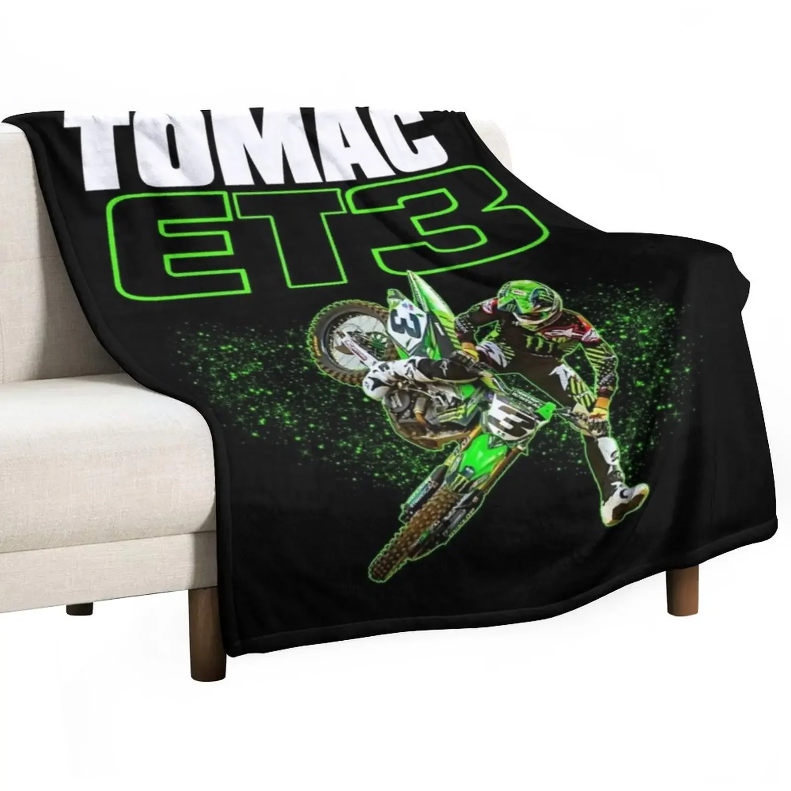 

Eli Tomac ET3 ET1 2019 Supercross Motocross Champion Gift Throw Blanket cosplay anime Giant Sofa Decorative Sofas Blankets