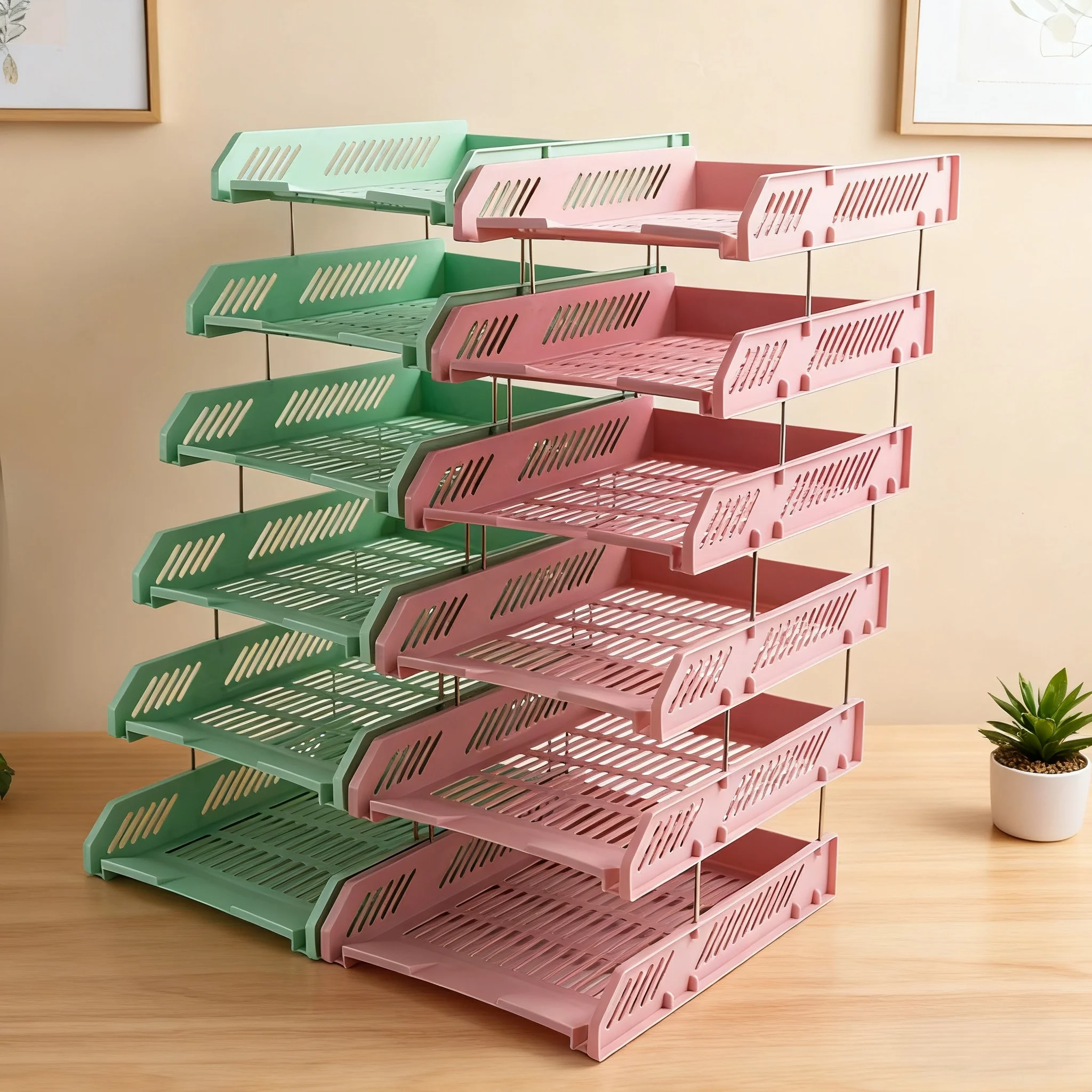 Office File Rack, Document Frame, File Basket, Folder Storage Box, Storage Tray, Book Stand, Simple Desktop File Tray