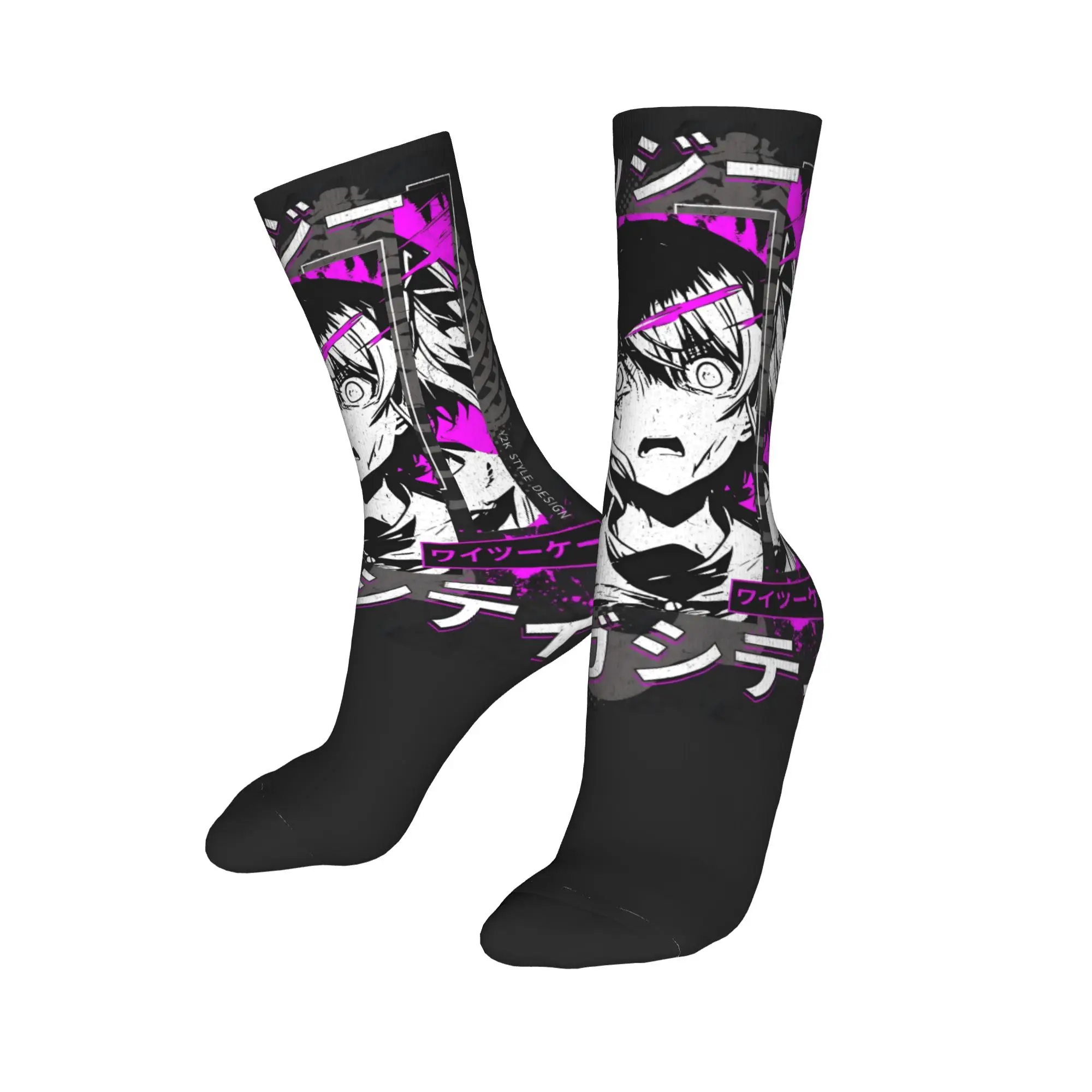 

Custom Fashion Print Tokyo Y2K Comics Socks for Men Women Stretchy Summer Autumn Winter Anime Girl Crew Socks