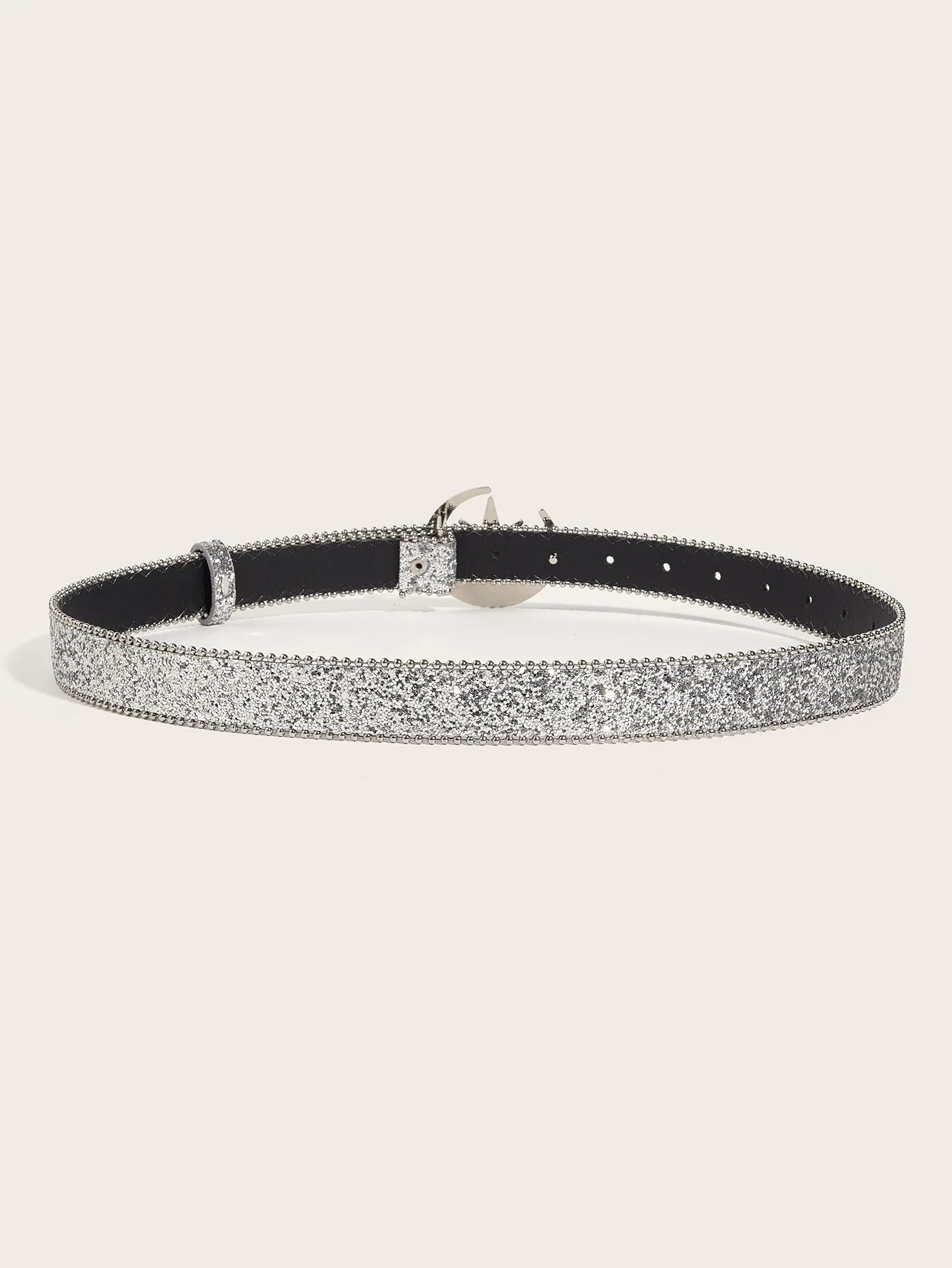 2024 New  Fashion Rhinestone Buckle Belt For Women Men Y2k Bling Sequin Punk Metal Buckle Waist Strap Shiny PU Leather Waistband